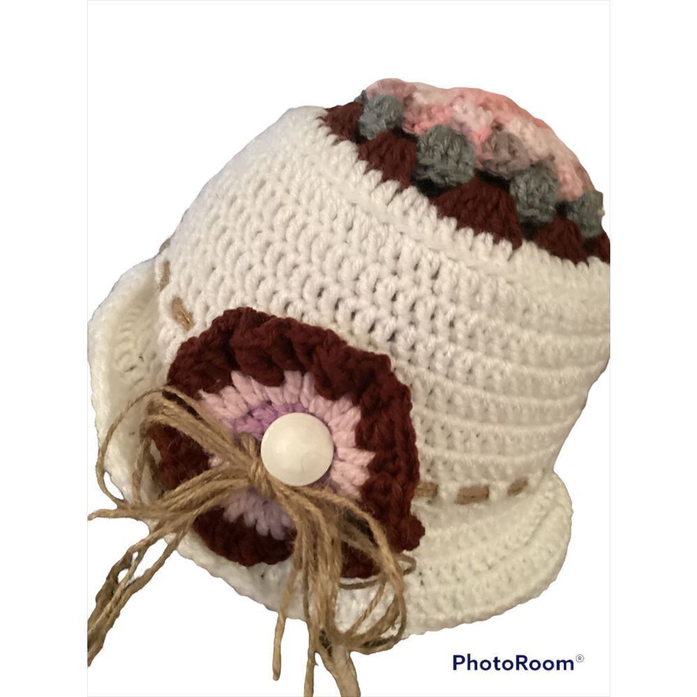 Multi Color Custom Crocheted Fashion Hat